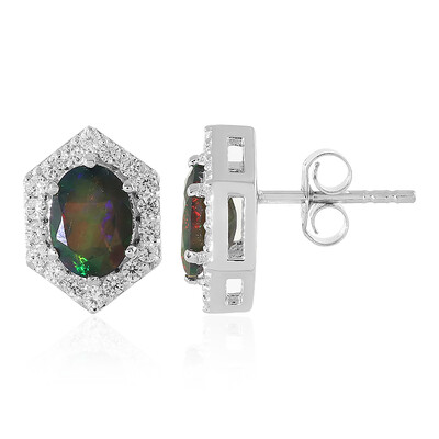 Mezezo Opal Silver Earrings