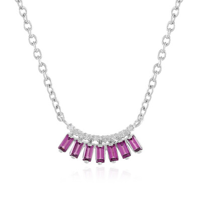Rhodolite Silver Necklace