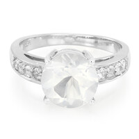 Ice Moon Quartz Silver Ring