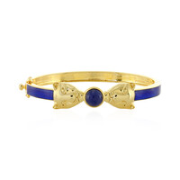 Sodalite Silver Bangle