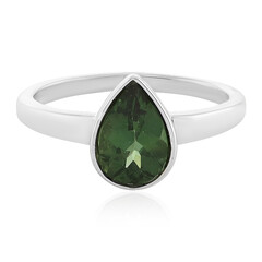 Chrome Apatite Silver Ring