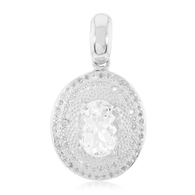 Goshenite Silver Pendant