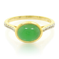 Imperial Chrysoprase Silver Ring