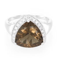 Smoky Quartz Silver Ring