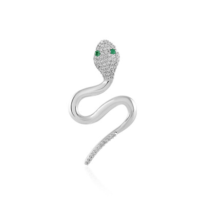 Colombian Emerald Silver Pendant (MONOSONO COLLECTION)