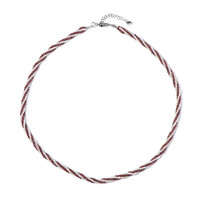 Indian Garnet Silver Necklace