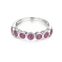 Mozambique Ruby Silver Ring