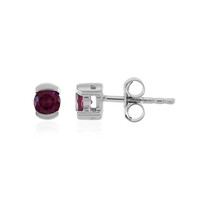 Rhodolite Silver Earrings