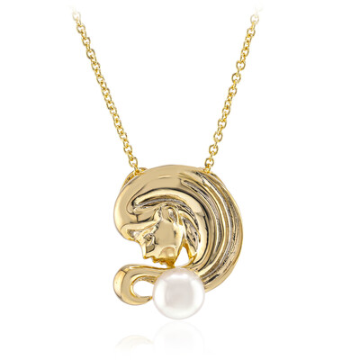 White Freshwater Pearl Silver Necklace