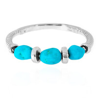 Sleeping Beauty Turquoise Silver Ring (Anne Bever)