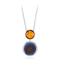 Baltic Amber Silver Necklace