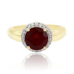9K Red Tibetanite Gold Ring