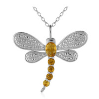 Citrine Silver Necklace
