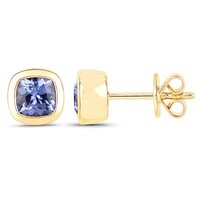 Tanzanite Silver Earrings