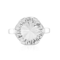 White Quartz Silver Ring