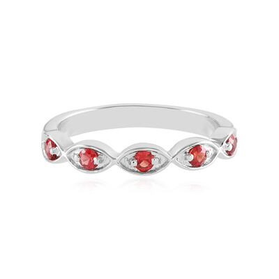 Tanzanian Ruby Silver Ring