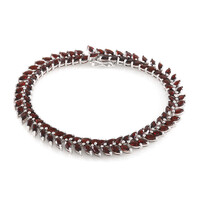 Mozambique Garnet Silver Bracelet