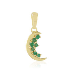 Zambian Emerald Silver Pendant