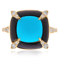 14K Sleeping Beauty Turquoise Gold Ring (CIRARI)