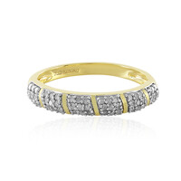 I4 (J) Diamond Silver Ring