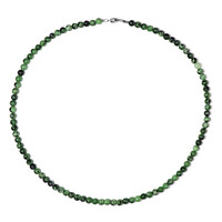 Ruby in Zoisite Silver Necklace