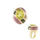 Lemon Quartz Silver Ring (Adela Silber)