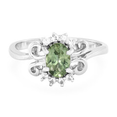 Russian Apatite Silver Ring