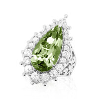 Green Amethyst Silver Ring (Dallas Prince Designs)