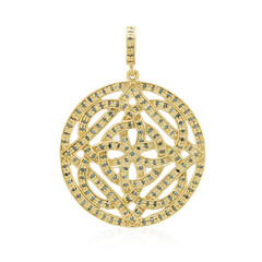 Fancy Diamond Silver Pendant