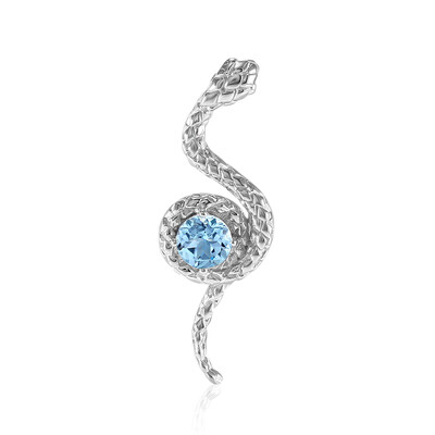 Sky Blue Topaz Silver Pendant