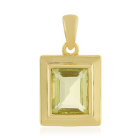 Lemon Quartz Silver Pendant