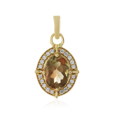 9K Oregon Sunstone Gold Pendant