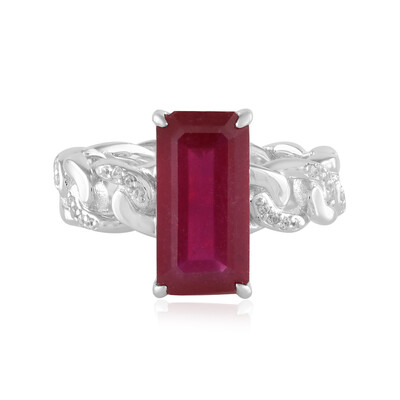 Madagascar Ruby Silver Ring (de Melo)