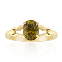 9K Bulgarian Sphalerite Gold Ring