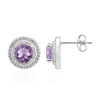 Amethyst Silver Earrings