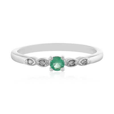 Ethiopian Emerald Silver Ring