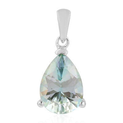 Mountain Lake Quartz Silver Pendant