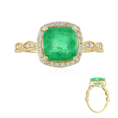 18K Ethiopian Emerald Gold Ring (AMAYANI)