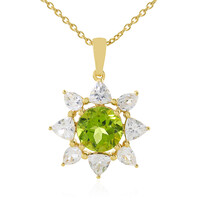 Peridot Silver Necklace