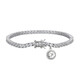White Topaz Silver Bracelet (Adela Silber)