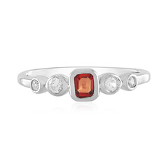 Tanzanian Ruby Silver Ring (Adela Silber)