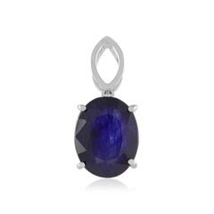 Madagascar Blue Sapphire Platinum Pendant
