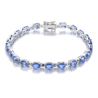 Colour Change Fluorite Silver Bracelet