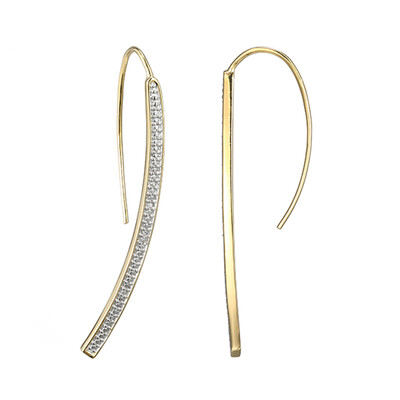 I3 (I) Diamond Silver Earrings