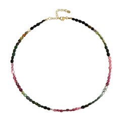 Fancy Tourmaline Silver Necklace
