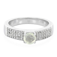 Prehnite Silver Ring