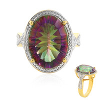Mystic Quartz Silver Ring