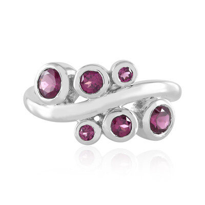 Rhodolite Silver Ring (de Melo)