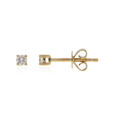 9K Flawless (F) Diamond Gold Earrings (LUCENT DIAMONDS)