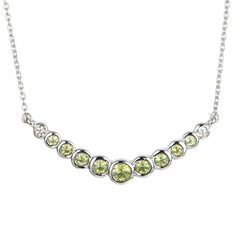 Peridot Silver Necklace